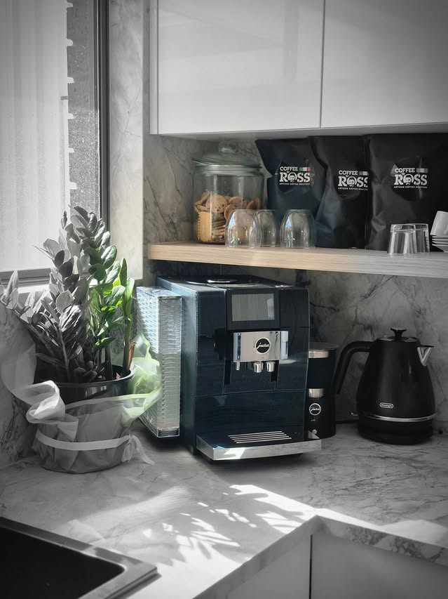 Kitchen coffee station detail - Chris Caruso Creations Adelaide