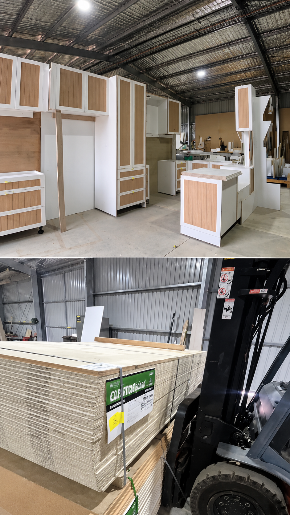 Materials and manufacturing at Chris Caruso Creations factory Direk Adelaide